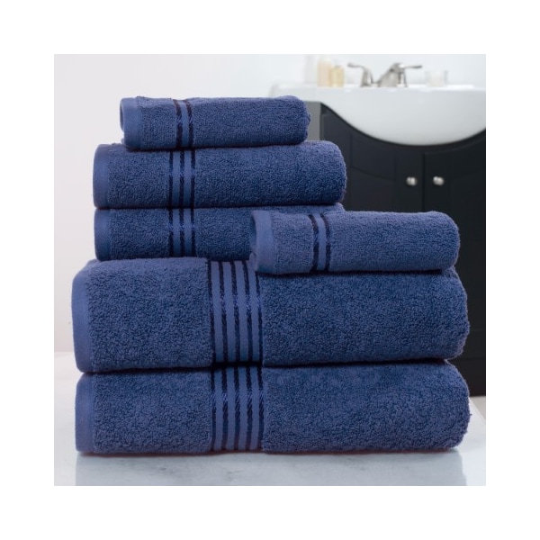 Hastings Home Hastings Home 100 Percent Cotton Hotel 6 Piece Towel Set - Navy 481347XQF - main